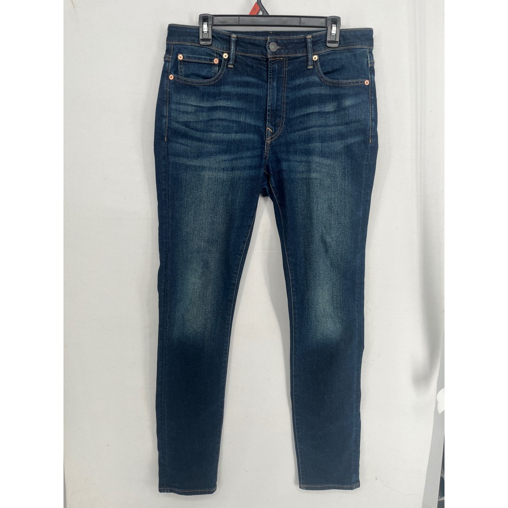 American Eagle Airflex+ Skinny Jeans Mens 33x34 Dark Wash Denim Pants
